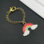 Rainbow Brass Gold Enamel Link Chain Watch Charm Chain For Women Bulk