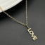 Copper With American Diamonds Gold Love Pendant Women Girls Bulk