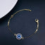 Evil Eye Cubic Zirconia Gold Blue Hand Mangalsutra Bracelet Women