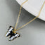 Brass With Black White Gold Butterfly Pendant For Women Girls Bulk