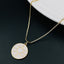 Copper Enamel White Gold Heart Necklace Pendant Chain Women Girls Bulk