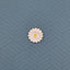 Brass Enamel White Yellow Gold Daisy Flower Pendant For Women