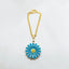 Alloy Enamel Daisy Flower Watch Charm For Women Gold Blue Bulk