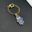 Hamsa Evil Eye Brass Gold Blue Link Chain Watch Charm Chain Bulk