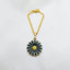 Alloy Enamel Daisy Flower Watch Charm For Women Gold Black Bulk