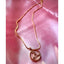 Copper Cubic Zirconia Gold Letter Necklace Pendant Chain Bulk