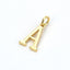 Initial Letter Alphabets Gold Copper Pendant Charm Women