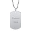 Dogtag Stainless Steel Personalized Engraved Letter Necklace Pendant Chain Women