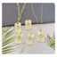 Evil Eye Dog Tag 18K Gold Cubic Zirconia Copper Pendant for Women