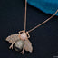 Copper Cubic Zirconia Rose Gold Honey Bee Necklace Pendant Chain Bulk