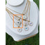 Copper Mother Of Pearl Multi Gold Evil Eye Abalone Pendant Chain Bulk