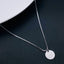 Copper Silver Medallion Charm Necklace Pendant Chain For Women Bulk