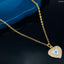 Love Heart Mother Of Pearl Evil 18K Gold Pendant Chain For Women Bulk