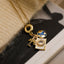 Camera Globe Airplane Charms 18K Gold Anti Tarnish Pendant Chain Bulk