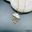 Cloud Mother Of Pearl Rain CZ 18K Gold Anti Tarnish Pendant Chain Bulk
