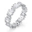 Stylish Baguette Cubic Zirconia Silver Band Ring For Women Gift Bulk