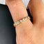 Princess Cut Gold Copper CZ Crystal Adjustable Band Ring Bulk