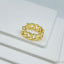 Copper Gold Curb Adjustable Band Ring For Women Bulk