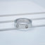 Screw Stainless Steel Silver Cubic Zirconia Band Ring For Women Bulk