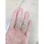 Cluster Copper Gold Baguette CZ Free Size Adjustable Ring Bulk
