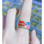 Copper Gold Enamel Red Pac-Man Free Size Adjustable Evil Eye Ring Bulk