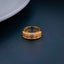 Invisible Set Baguette Cubic Zirconia 18K Gold Copper Ring Women Bulk