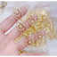 Evil Eye Cubic Zirconia 18K Gold Copper Free Size Ring For Women Bulk