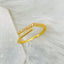 Slim Arrow Geometric Copper 18K Gold Free Size Ring For Women Bulk