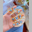 Uneven Rectangle Evil Eye Mother Of Pearl Gold Band Ring Bulk