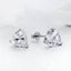 Solitaire Heart Cut CZ Stainless Steel Ear Stud Pair Earring Bulk