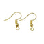 Gold Fish Hook Clasp Earring Pair Bulk