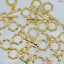 Beaten Gold Toggle T O Clasp 18K Gold Anti Tarnish DIY Accessory Lock for Chain Bracelet