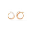 Brass 18K Rose Gold Front To Back Graduating Stud Earring Pair Bulk