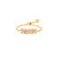Brass 18K Rose Gold Adjustable Chain Ring For Women Bulk