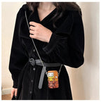 Brown Silver Shoulder Cross body Small Chain Box Bag For Women Bulk