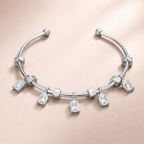 Bulk Drop Charm Style Gold Silver CZ Anti Tarnish Copper Cuff & Kada