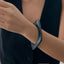 Square Round Simple Wooden Blue Kada Bracelet For Women Bulk