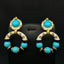 Turquoise Green White Blue CZ Beads Enamel Dangler Earring Bulk