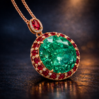 Classic Heritage Gold Plated CZ Anti Tarnish Copper Pendant Wholesale