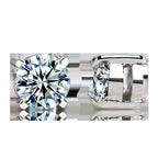 Round Multi Gemstone Solitaire Crystal CZ Stud Earring Bulk