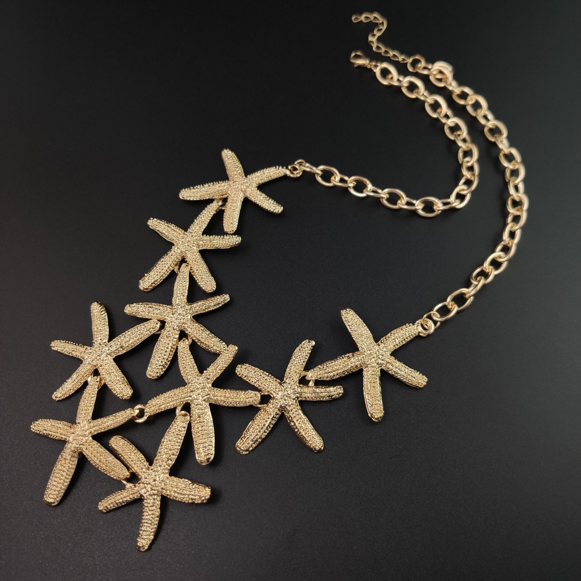 Star Fish 18K Gold Anti Tarnish Necklace Chain For Women Bulk
