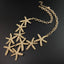 Star Fish 18K Gold Anti Tarnish Necklace Chain For Women Bulk