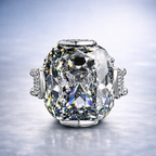 White High Sparkle Cushion Cut Silver Plated CZ Copper Halo Ring Bulk
