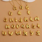 Bold Initial Letter A 18K Gold Stainless Steel Pendant For Women Bulk