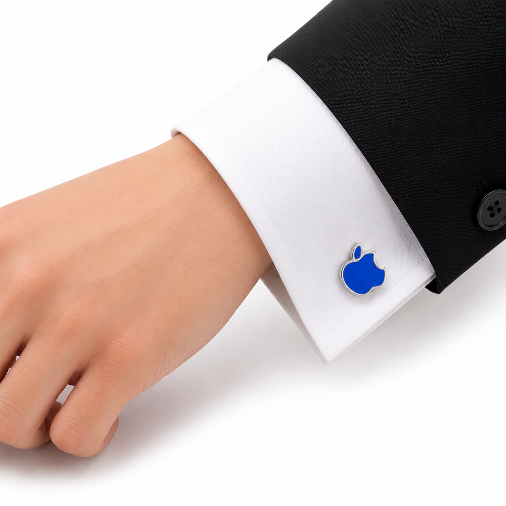 Blue Apple Cufflinks In Box Bulk