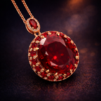 Classic Heritage Gold Plated CZ Anti Tarnish Copper Pendant Wholesale