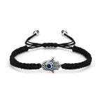 Hamsa Evil Eye Beads Thread Adjustable Bracelet For Men Women Bulk