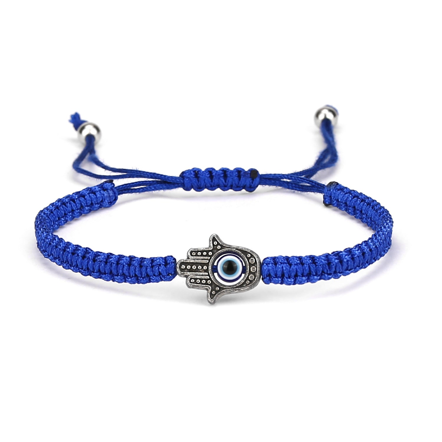 Hamsa Evil Eye Beads Thread Adjustable Bracelet For Men Women Bulk