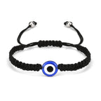 Evil Eye Black Beads Thread Adjustable Bracelet For Men Women Bulk