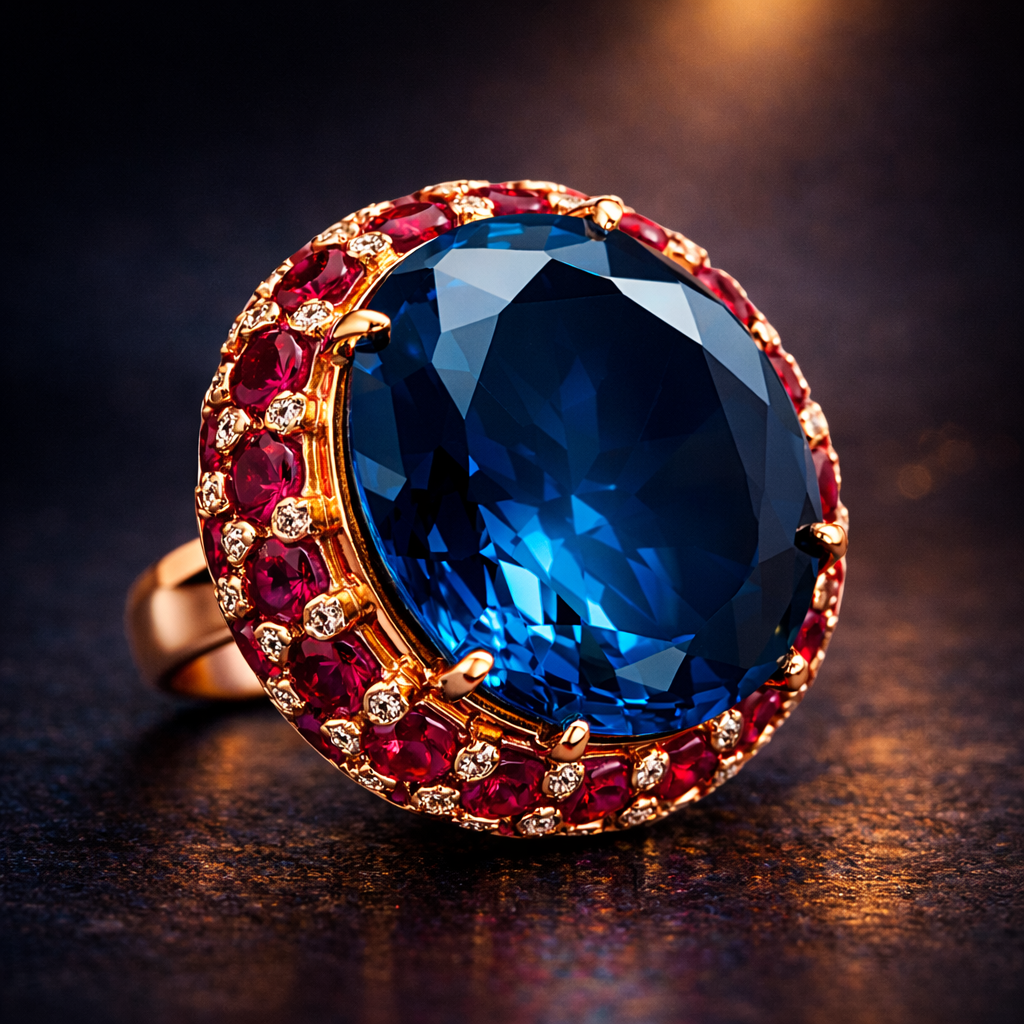 Classic Heritage Gold Plated CZ Copper Anti Tarnish Adjustable Fancy Ring Bulk